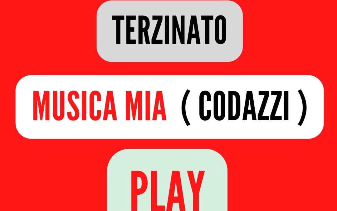 MUSICA MIA ( OMAR CODAZZI ) TERZINATO